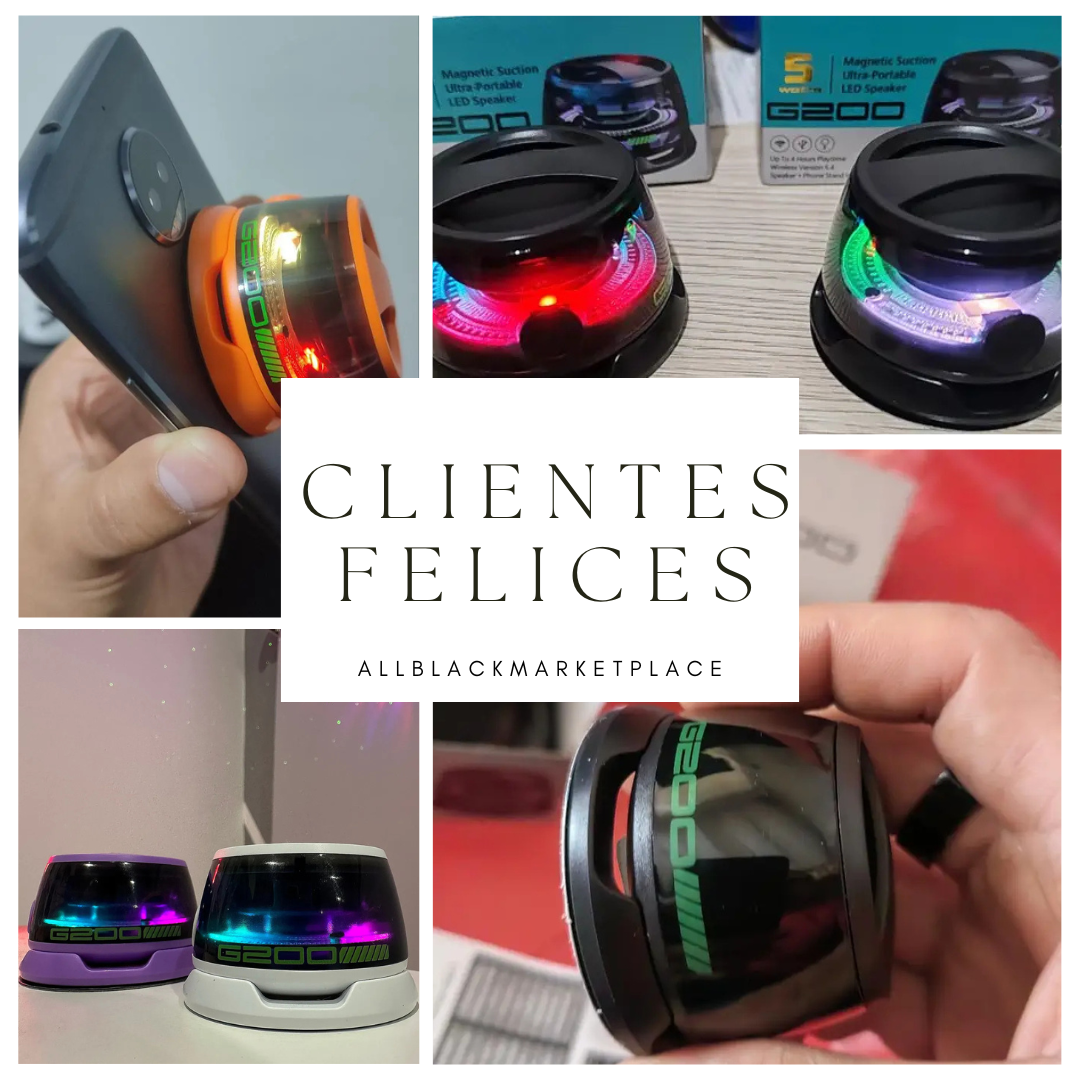 Clientes felices con el mini parlante G200