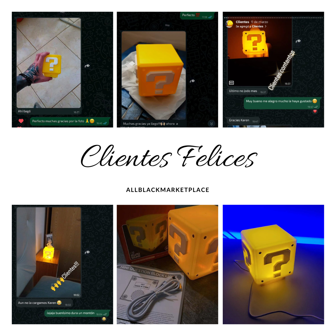 Clientes satisfechos con la Lámpara Mario Bros