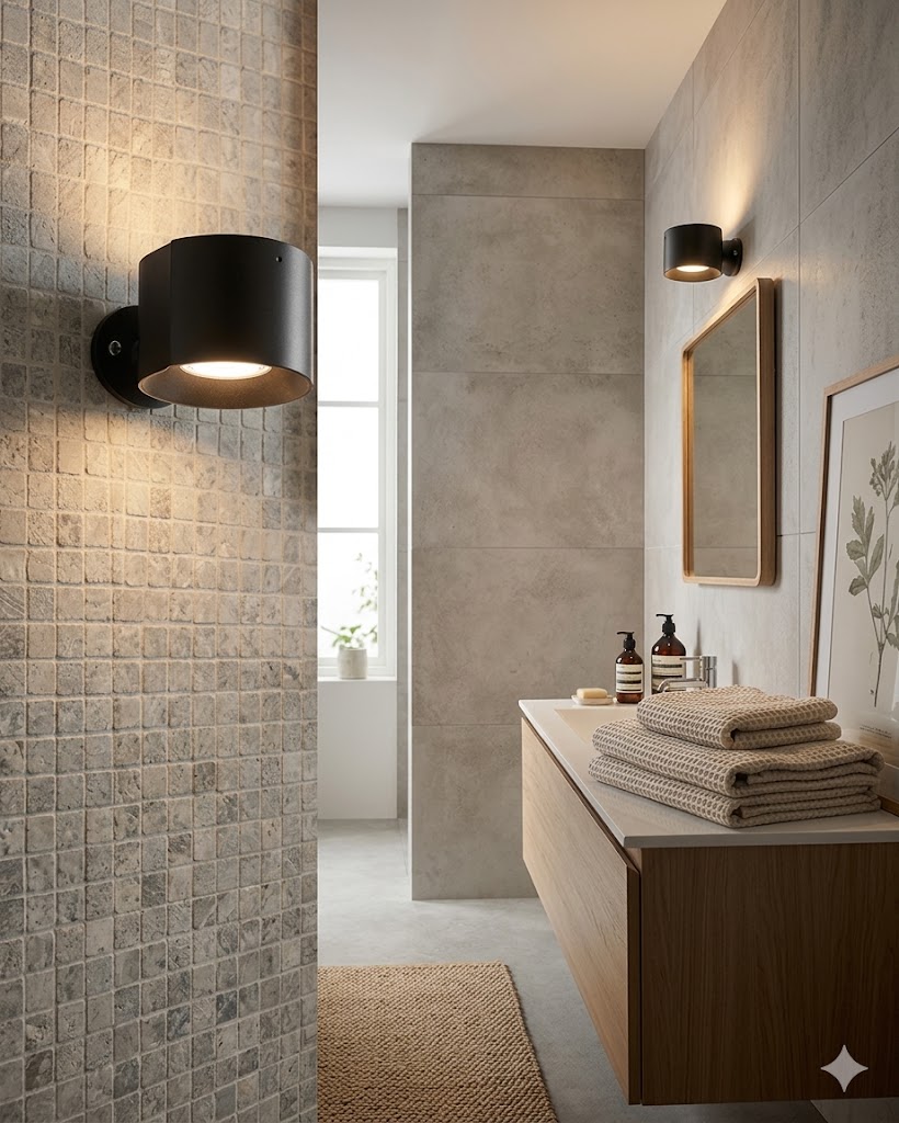 Ba&ntilde;o con luz c&aacute;lida