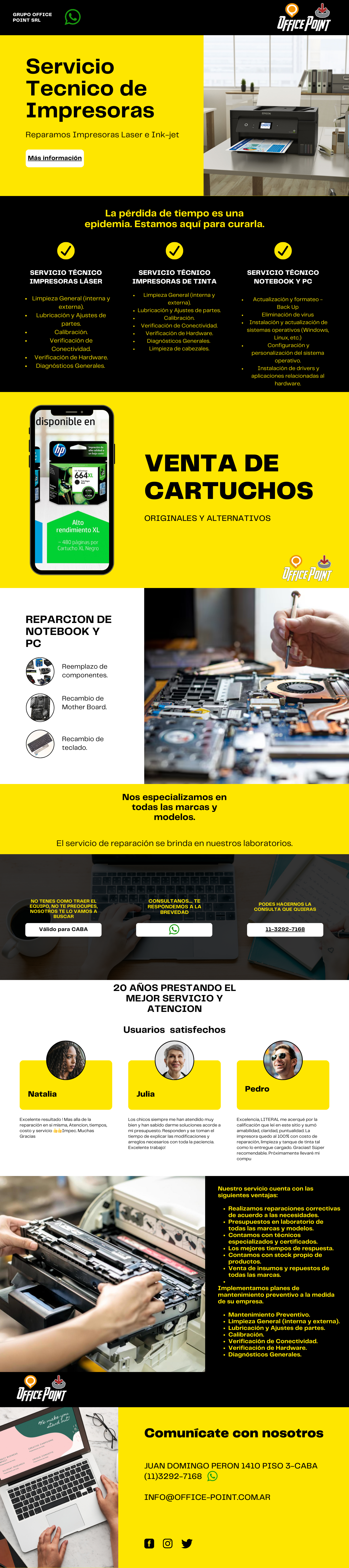 Reparamos Impresoras Laser e Ink-jet