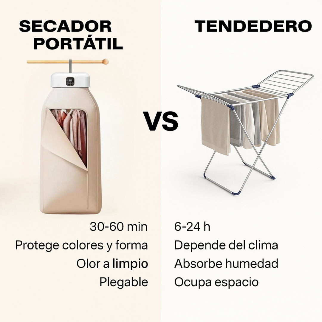 Comparativa secador vs tendedero