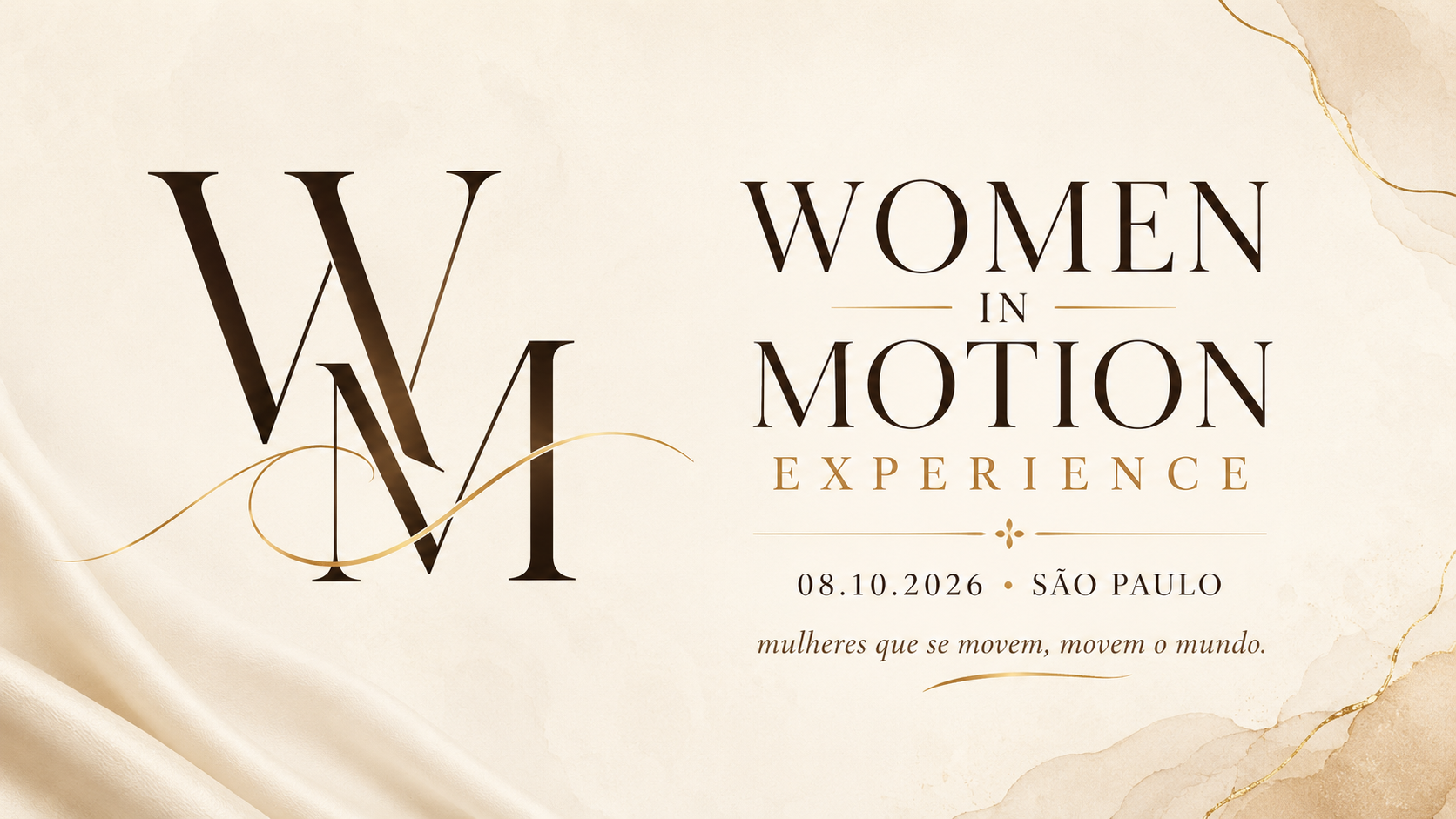 Women in Motion Experience - 08 de outubro de 2026 em São Paulo