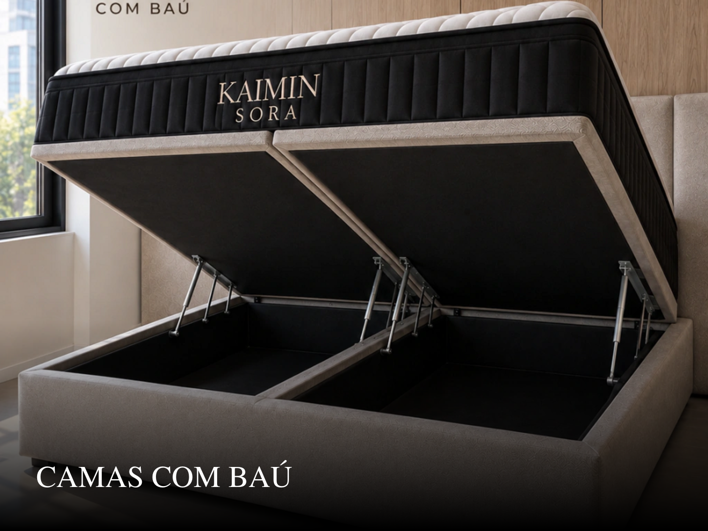 Camas com baú KAIMIN