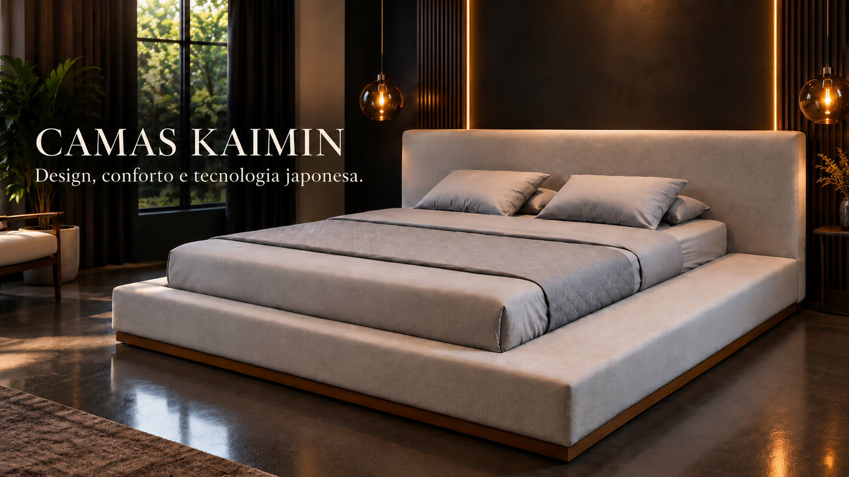 Camas KAIMIN — design, conforto e tecnologia japonesa