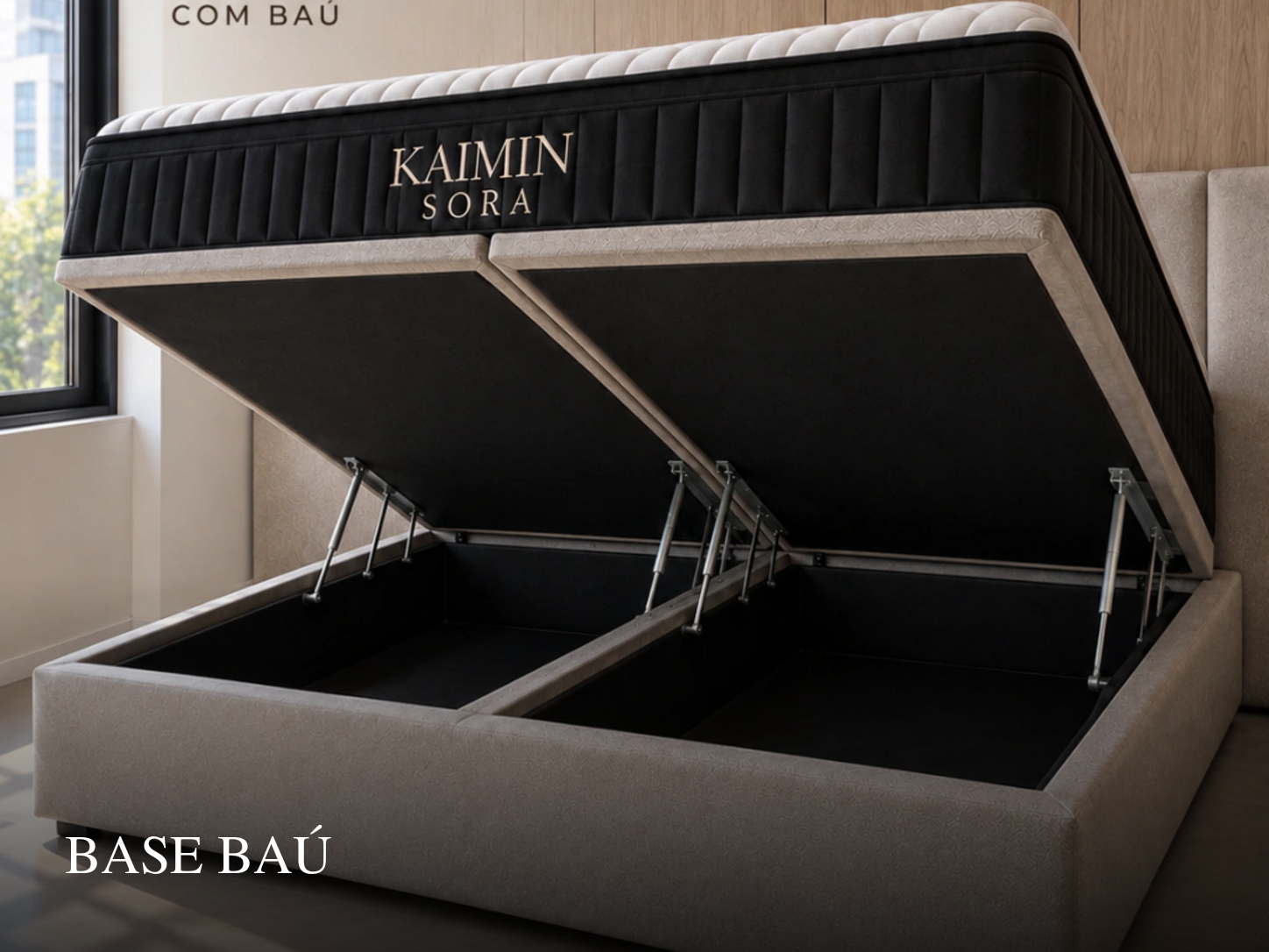 Base Premium com Baú KAIMIN aberta