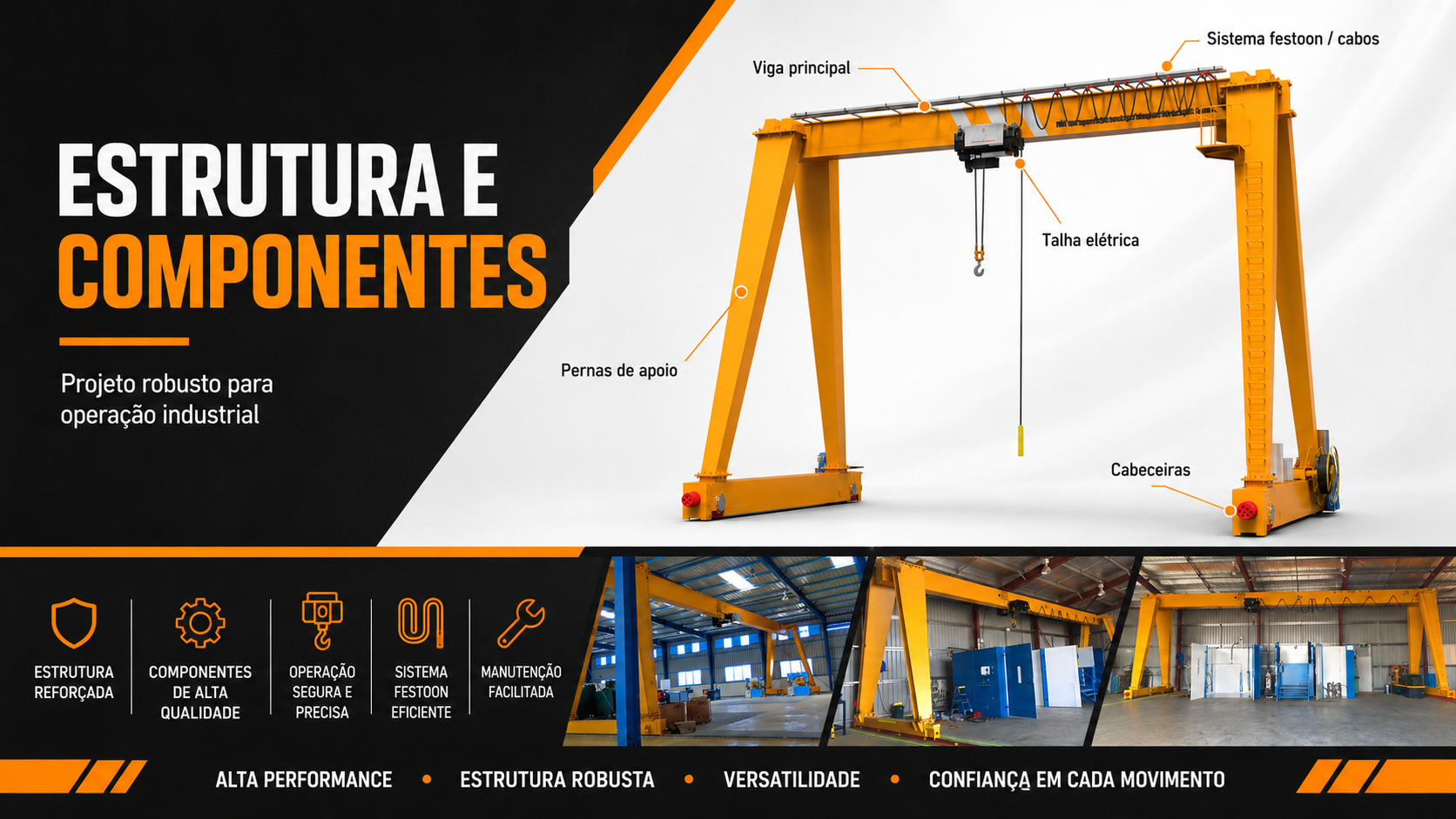 Talha el&eacute;trica de cabo de a&ccedil;o MTi para P&oacute;rtico El&eacute;trico Univiga