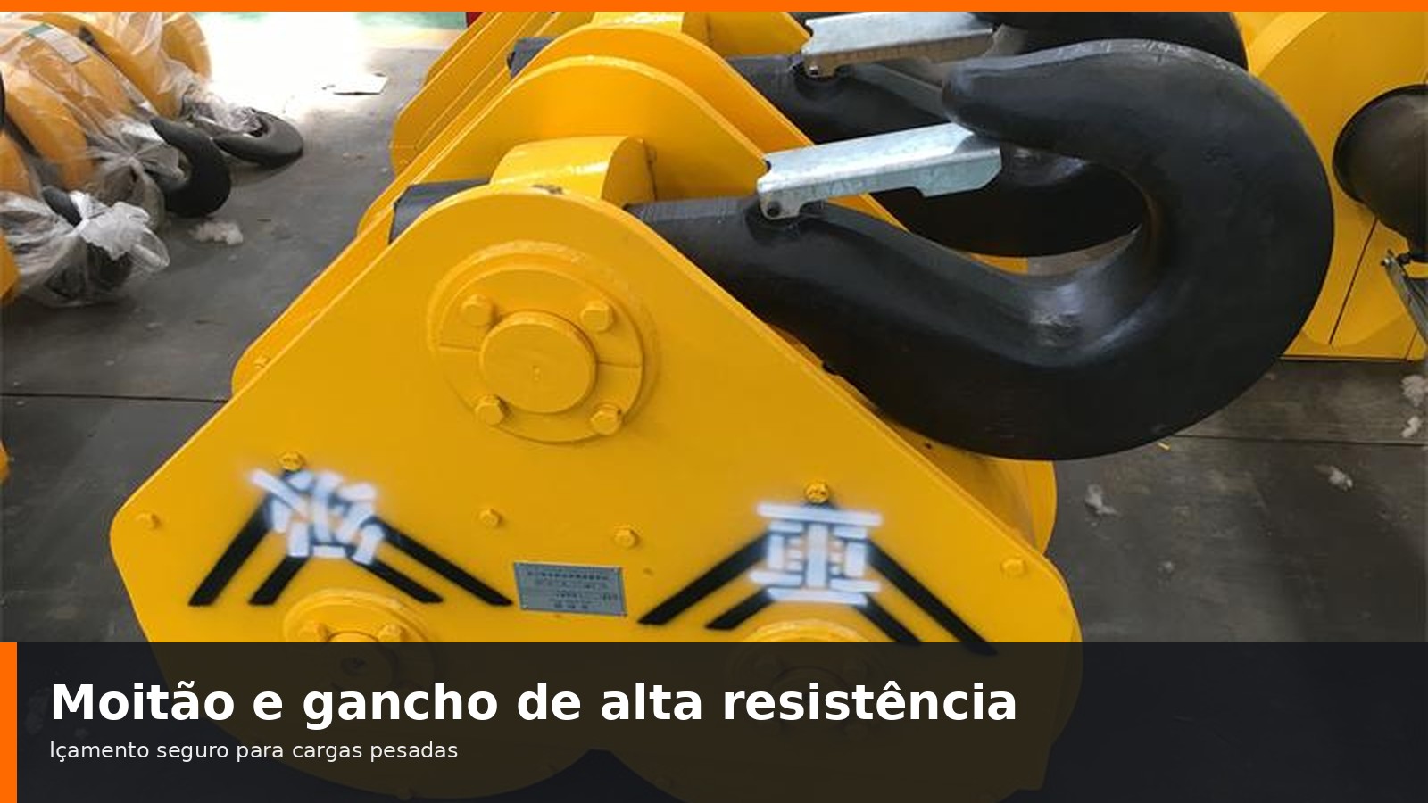 Moit&atilde;o e gancho para Ponte Rolante Dupla Viga MTi modelo QD