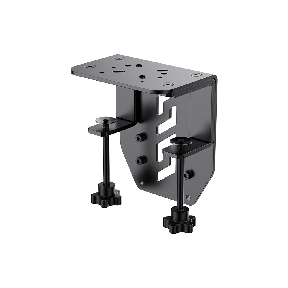 Detalhe da estrutura do MOZA Flight Base Table Clamp