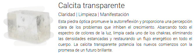 Calcita Transparente