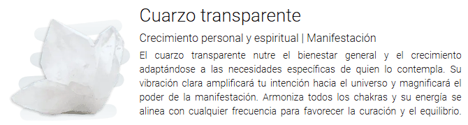 Cuarzo Transparente