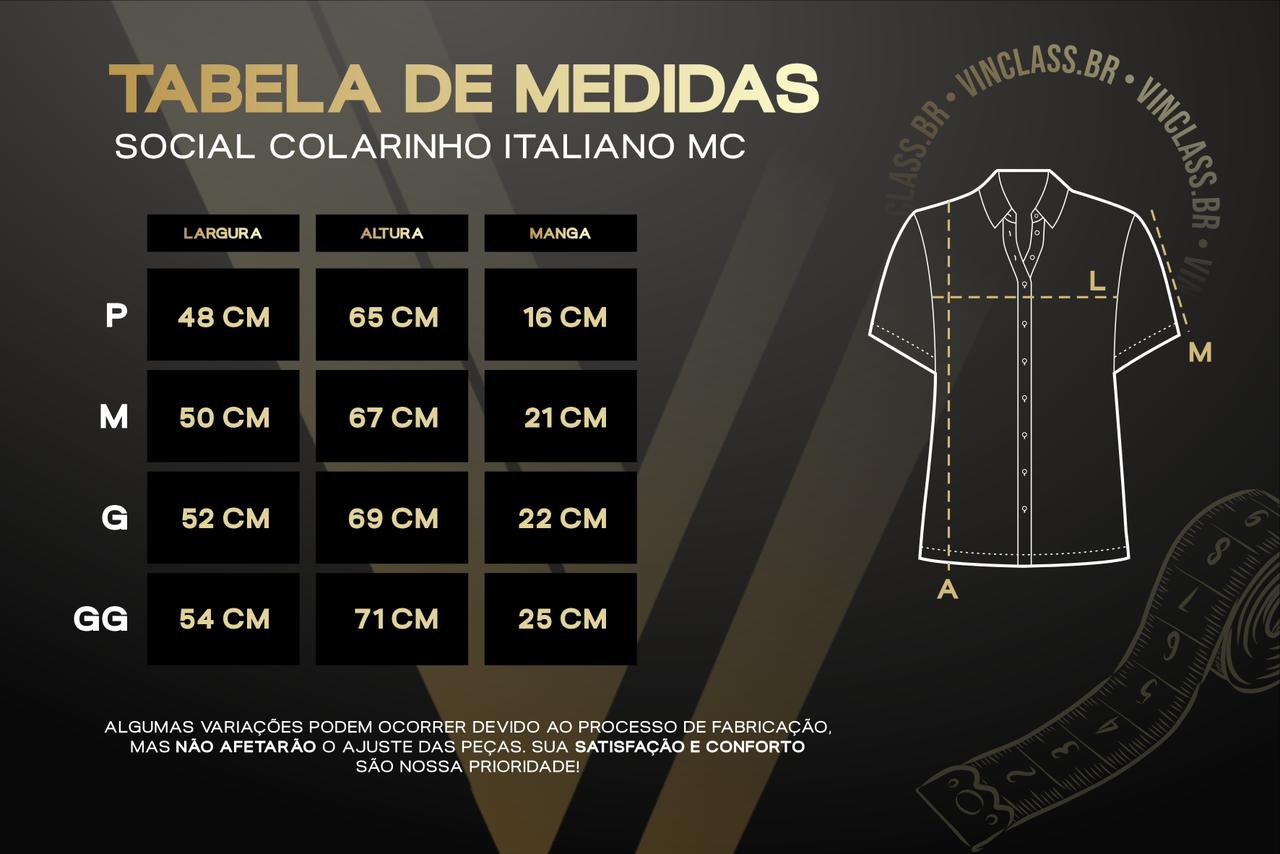 CAMISA COLARINHO ITALIANO