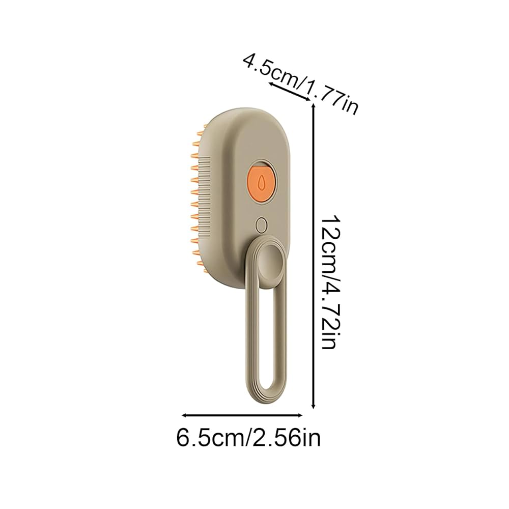 Escova Elétrica 3 em 1 com Massagem e Vapor para Pets
