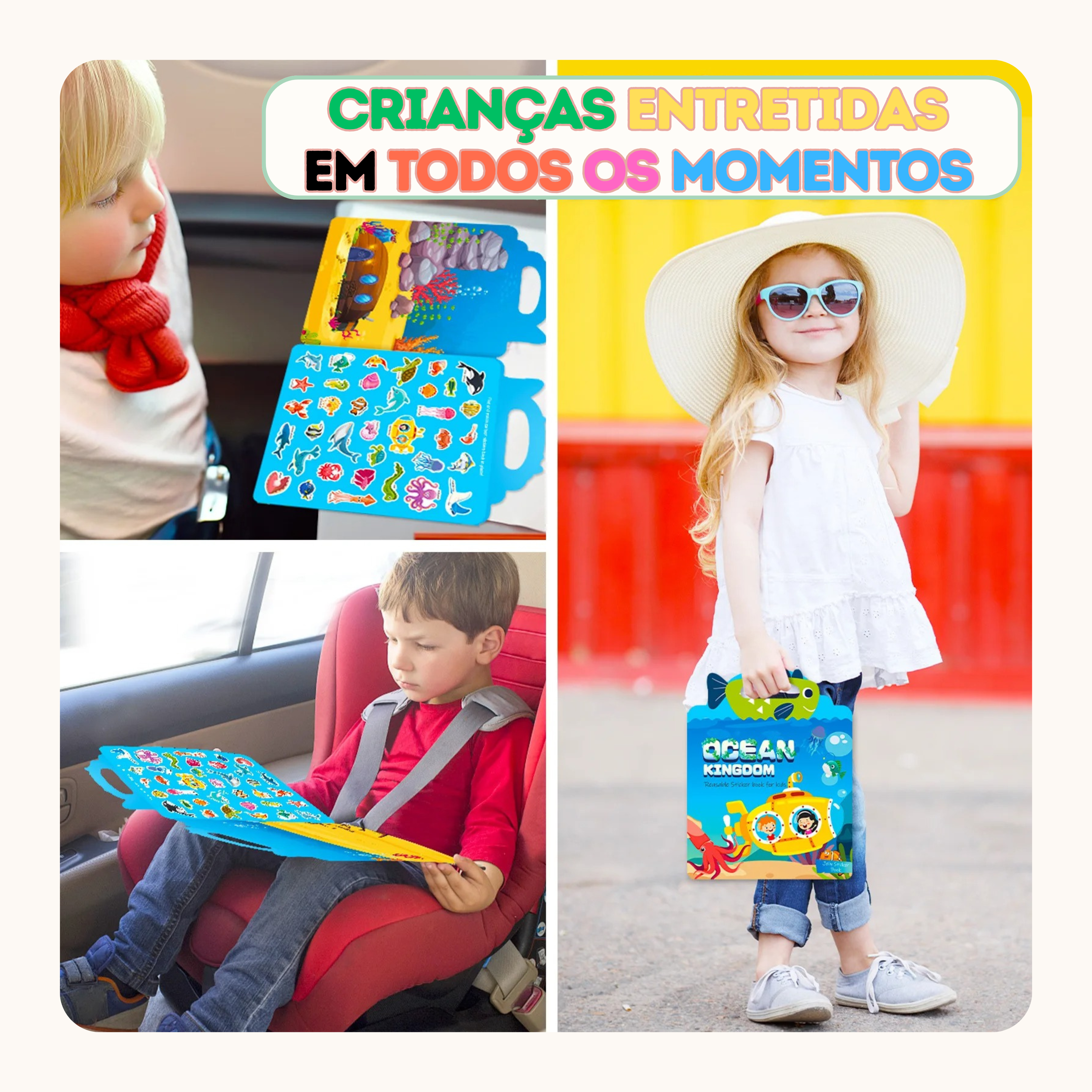 Livro de adesivos reutiliz&aacute;veis Music - imagem 5