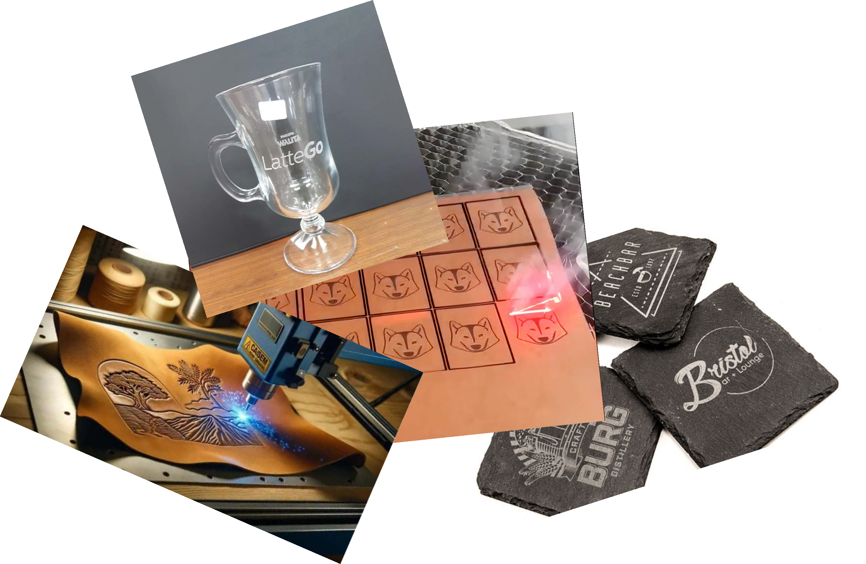 Exemplo de gravação a laser personalizada