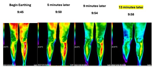 Imagem térmica tapete yoga