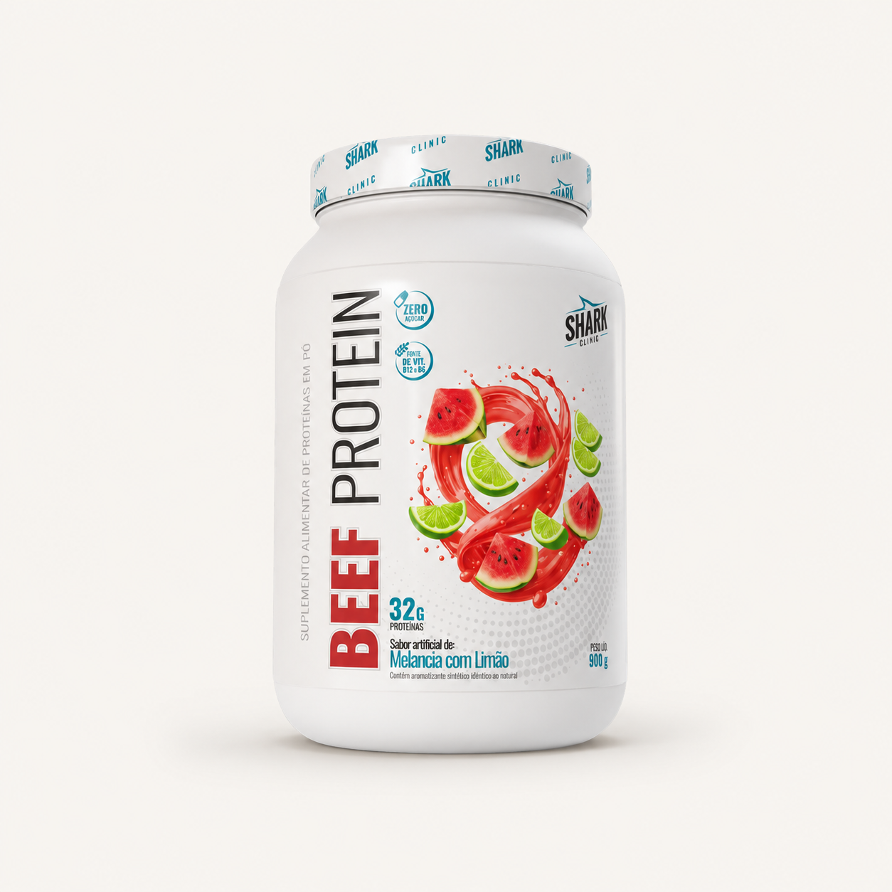Beef Protein Shark Pro 900g sabor Laranja com Acerola