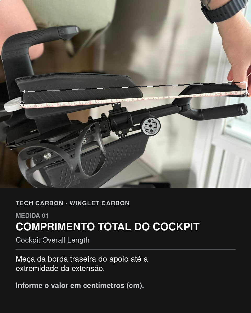 Medida 01 - Comprimento total do cockpit