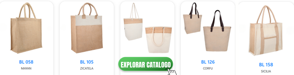 Catálogo de Bolsas de Yute