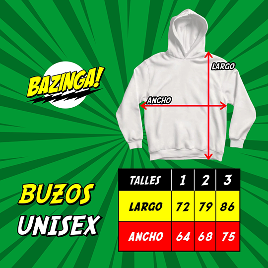 BUZO Frizado Tortugas Ninjas Bazinga Tienda Geek