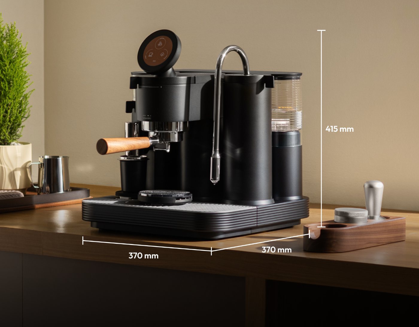 Medidas de la Meraki: 370 x 370 x 415 mm