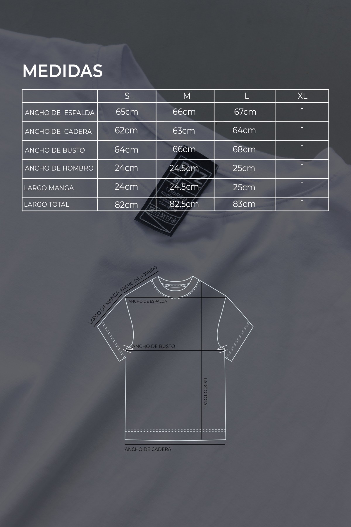 remera overside bull