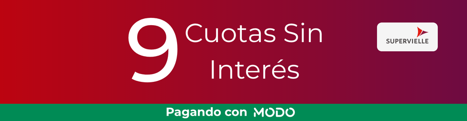 9 cuotas sin interes con Supervielle usando MODO