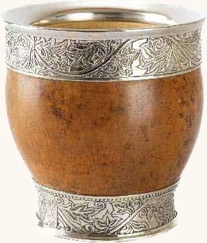 Mate APA Imperial Crudo de calabaza con virola y base de alpaca
