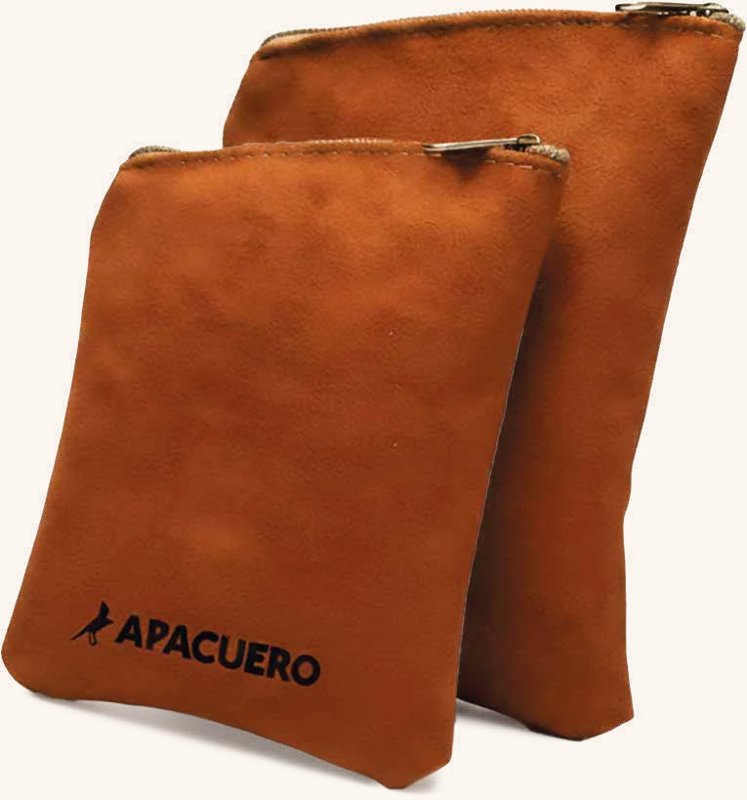 Set de yerbera y azucarera de eco cuero gamuzado