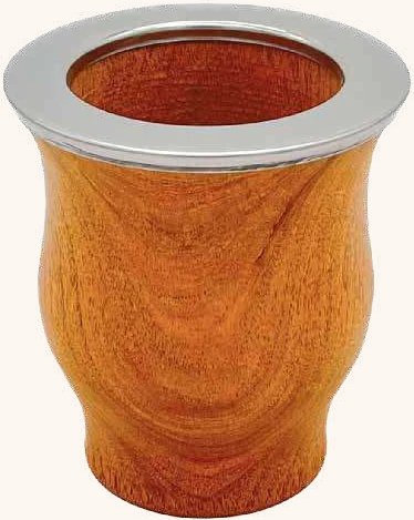 Mate Camionero de madera con virola de acero