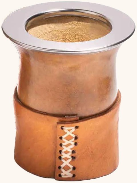 Mate de calabaza Criollo con base de cuero