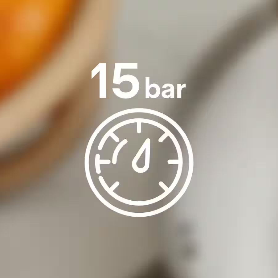 15 bares de presión