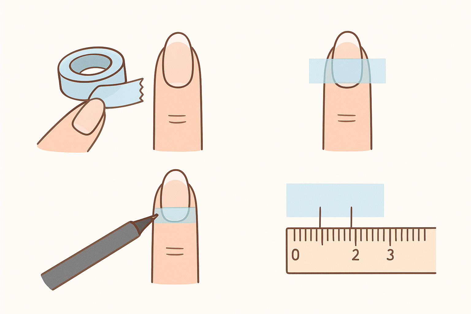 Descubra como medir suas unhas naturais para saber o tamanho das unhas postiças