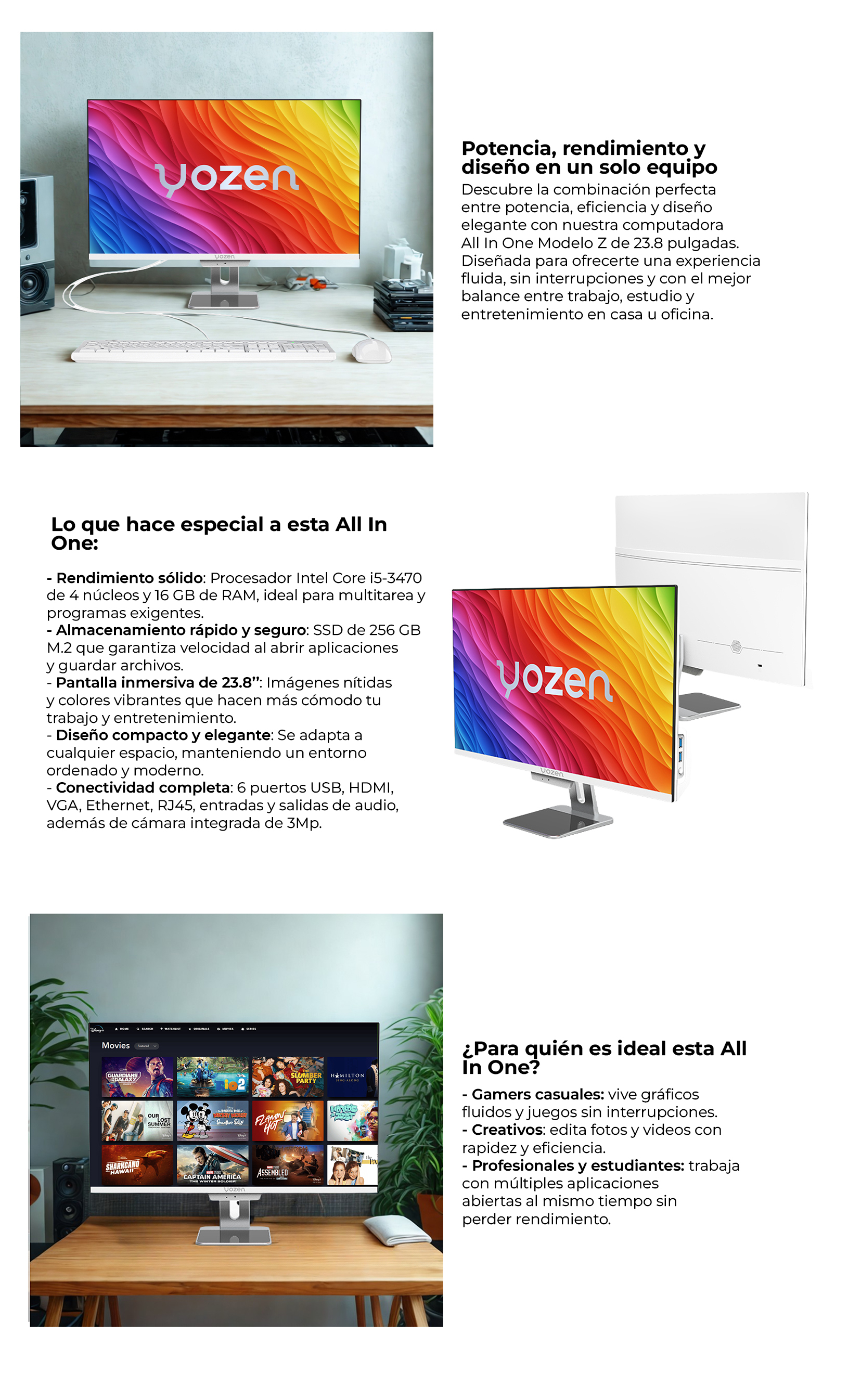 YOZEN All In One PC 23,8