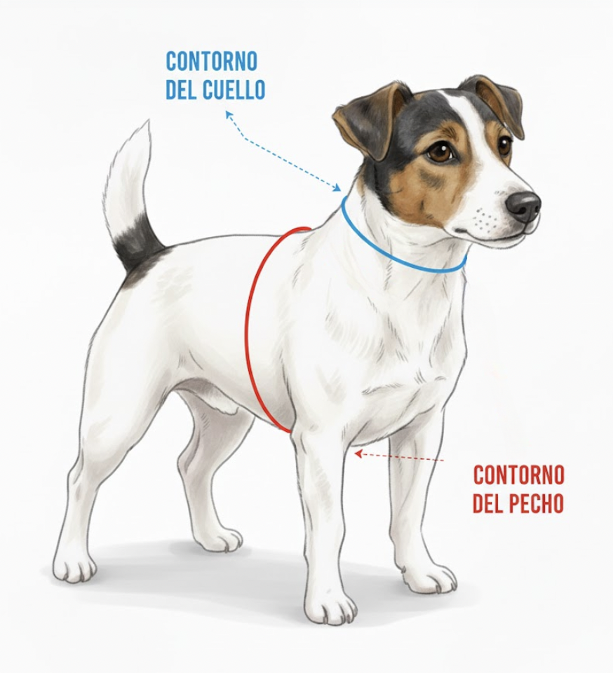 contorno pecho y cuello