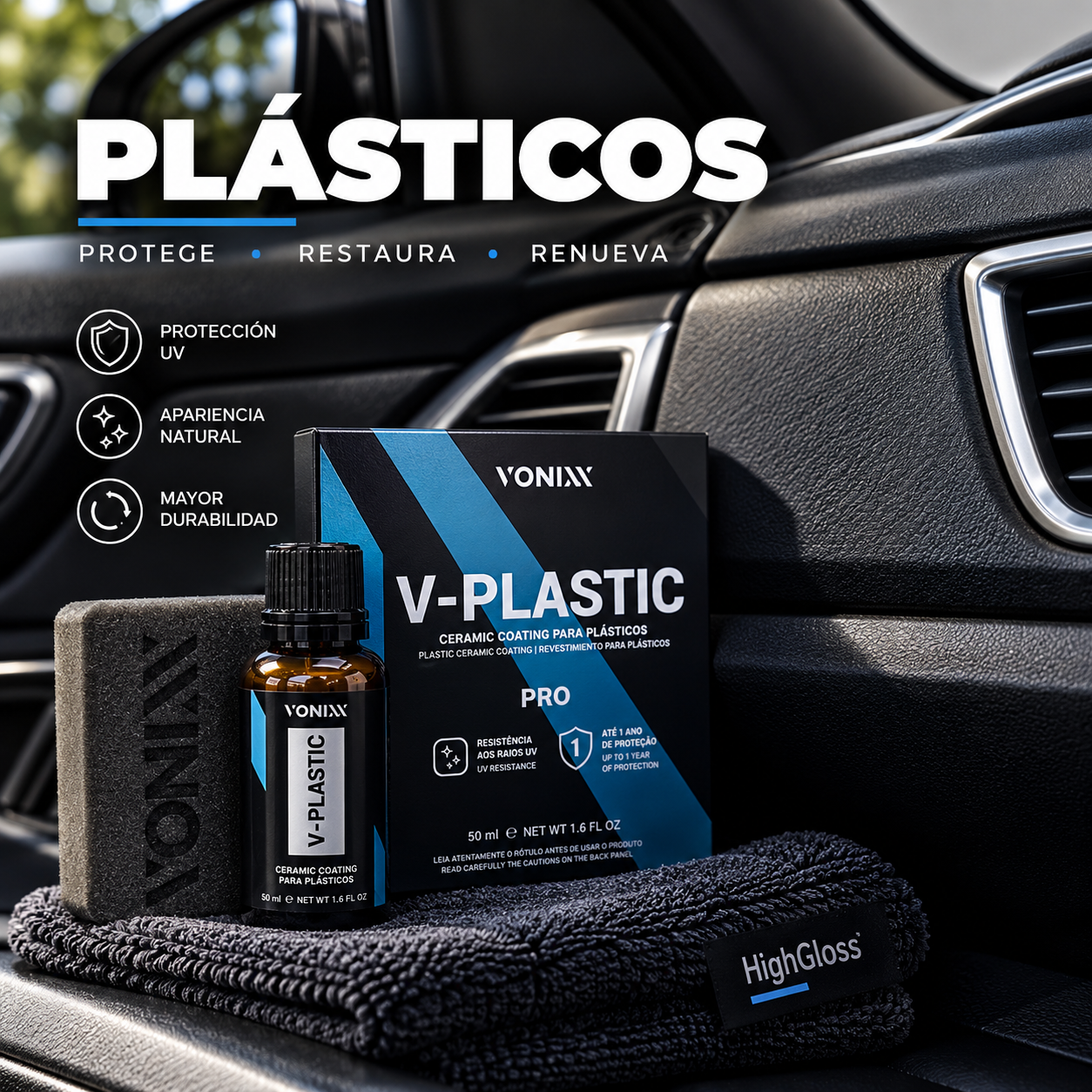Protección de plásticos automotrices