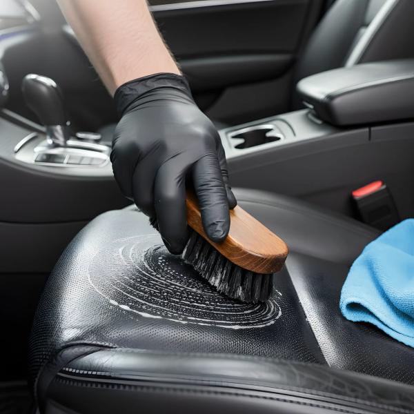 Limpieza y cuidado de cuero automotor