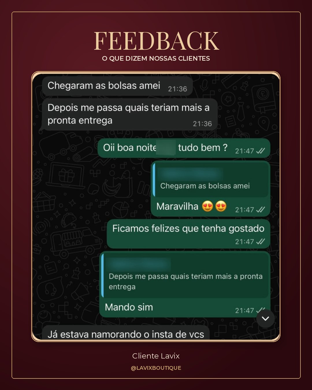 Feedback real de cliente Lavix 13