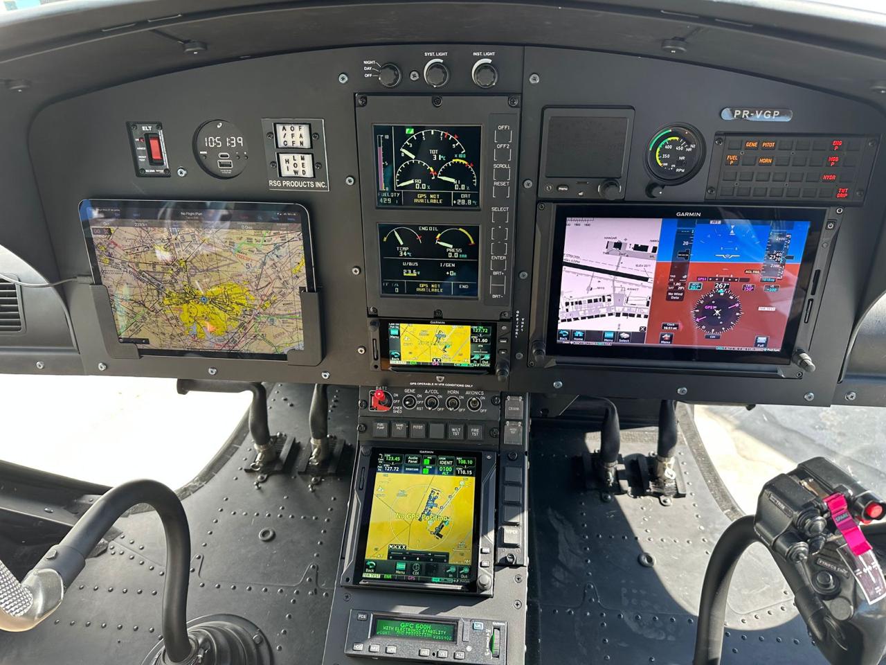 Painel de helicóptero modernizado pela Marte Updates
