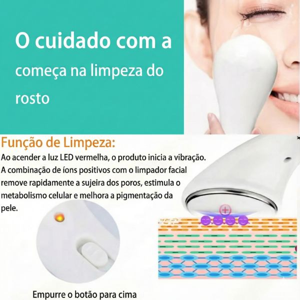 Massageador Facial Elétrico Antirrugas