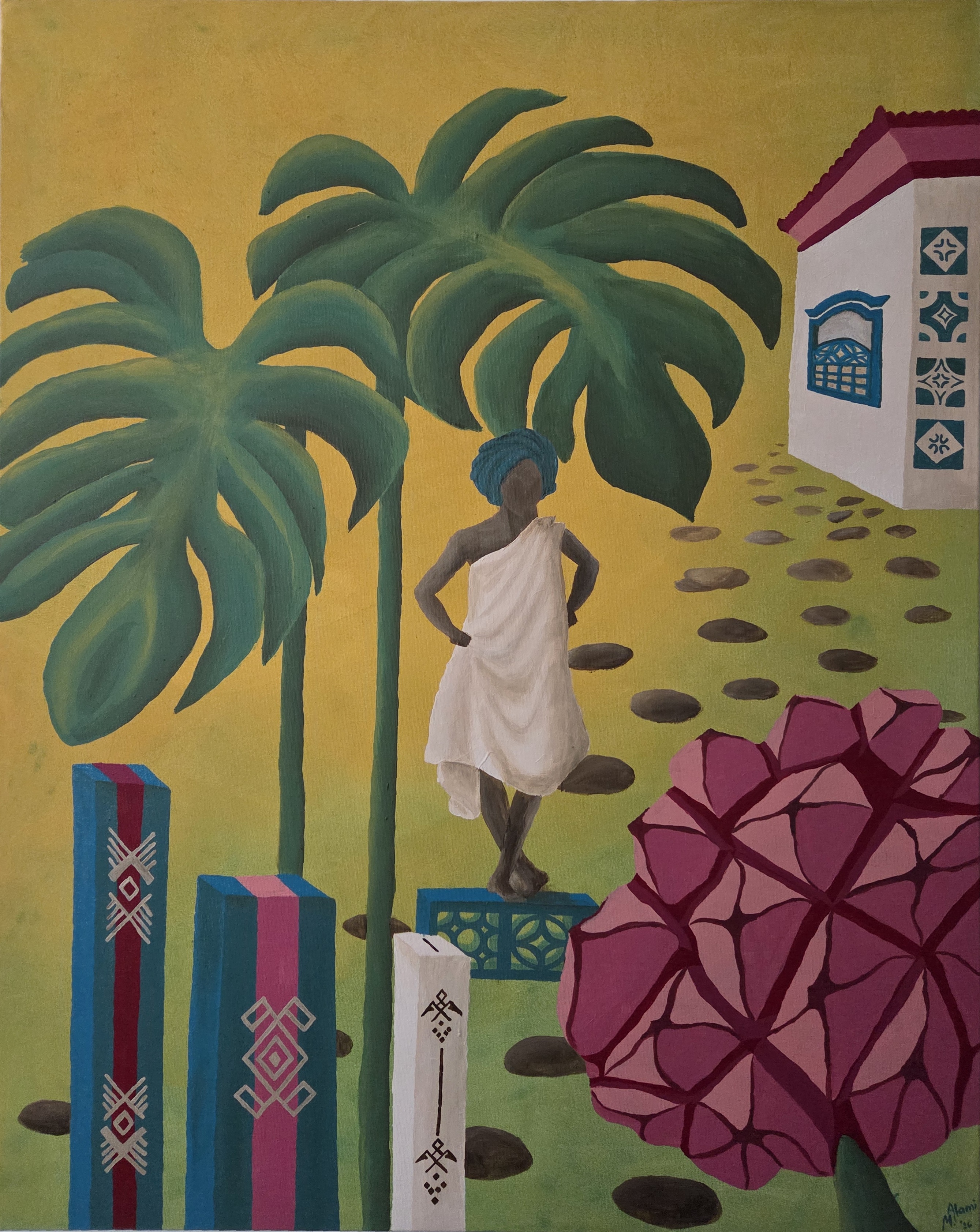 Painting: Contemplation - Mehdi Alami