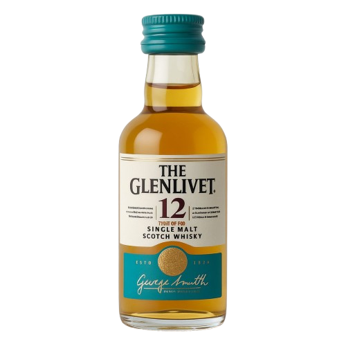 Whisky The Glenlivet 12 Anos 50ml miniatura original