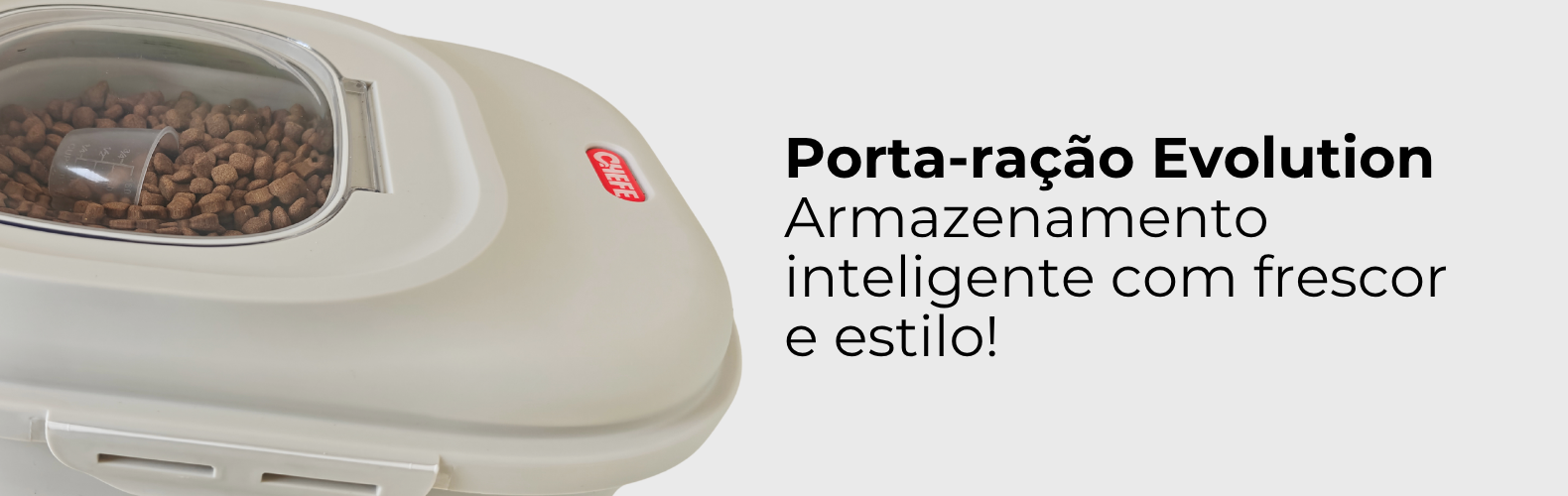 Porta ração evolution Chefe 10kg - porta ração para cães