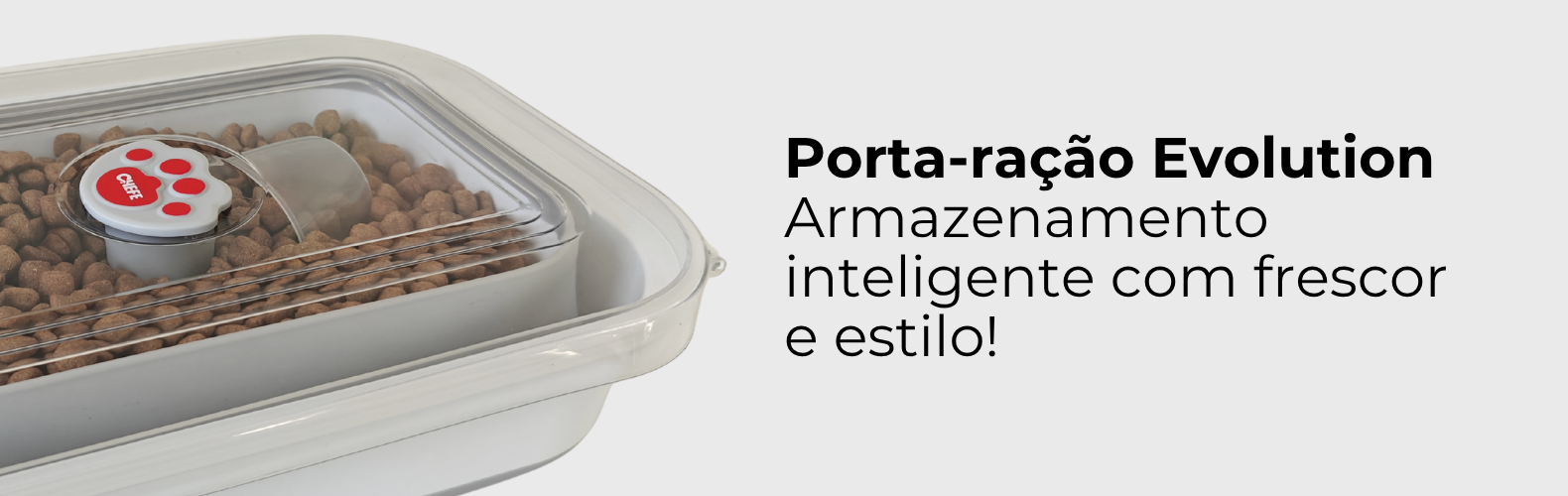 Porta ração evolution Chefe 5kg - porta ração para cães