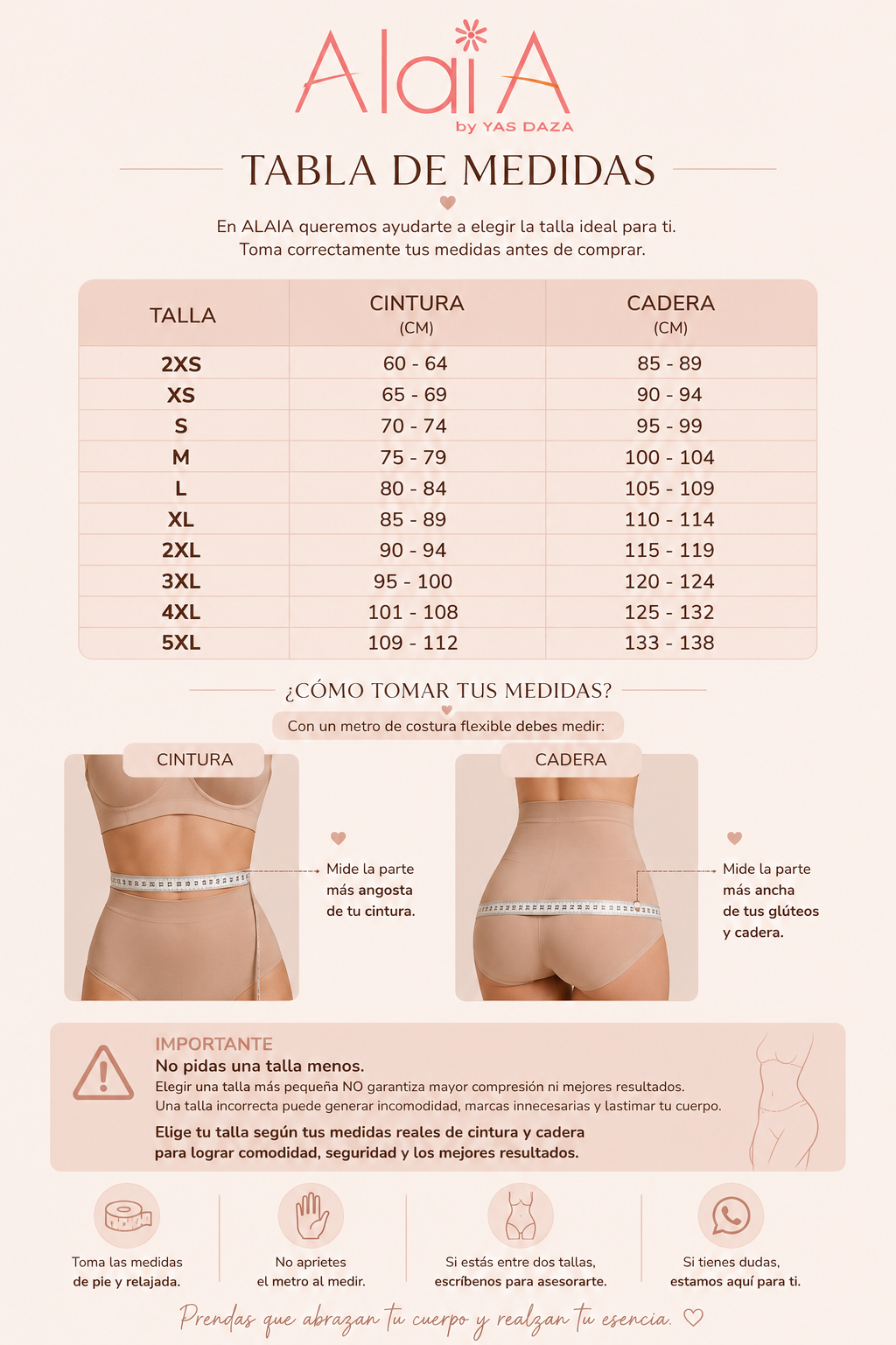 Tabla de Medidas