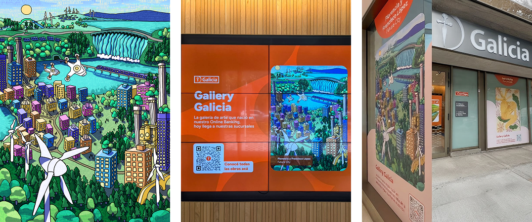 Concurso ilustracion digital Banco Galicia
