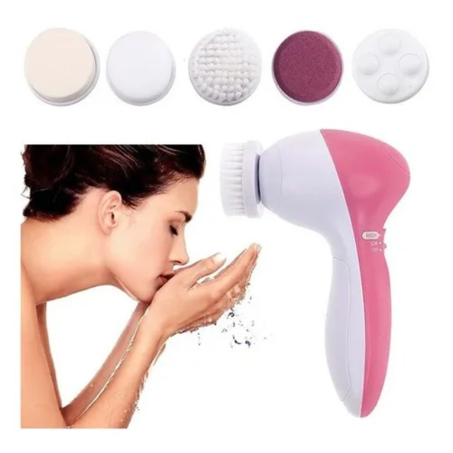 Cepillo facial limpiador giratorio 5 en 1