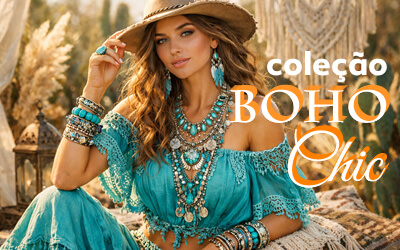 Coleção Boho acessórios boho chic