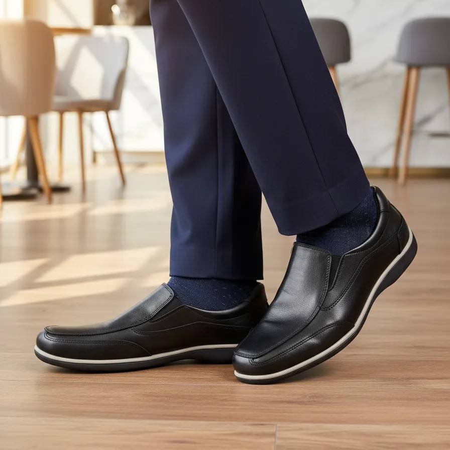 Zapatos de vestir urbanos n&aacute;uticos en cuero ecol&oacute;gico - DENZKA