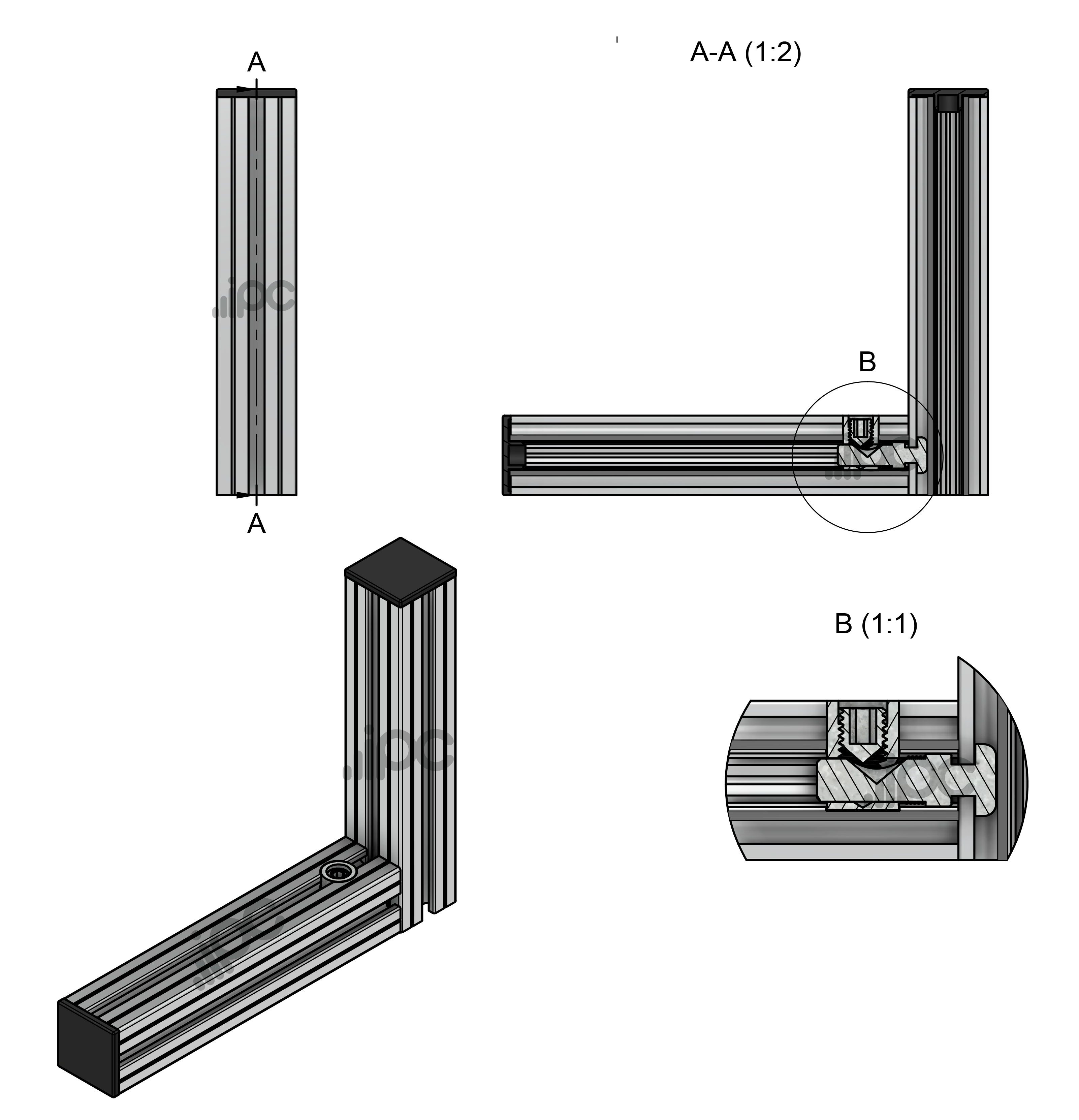 Exemplo de uso do conector rápido universal