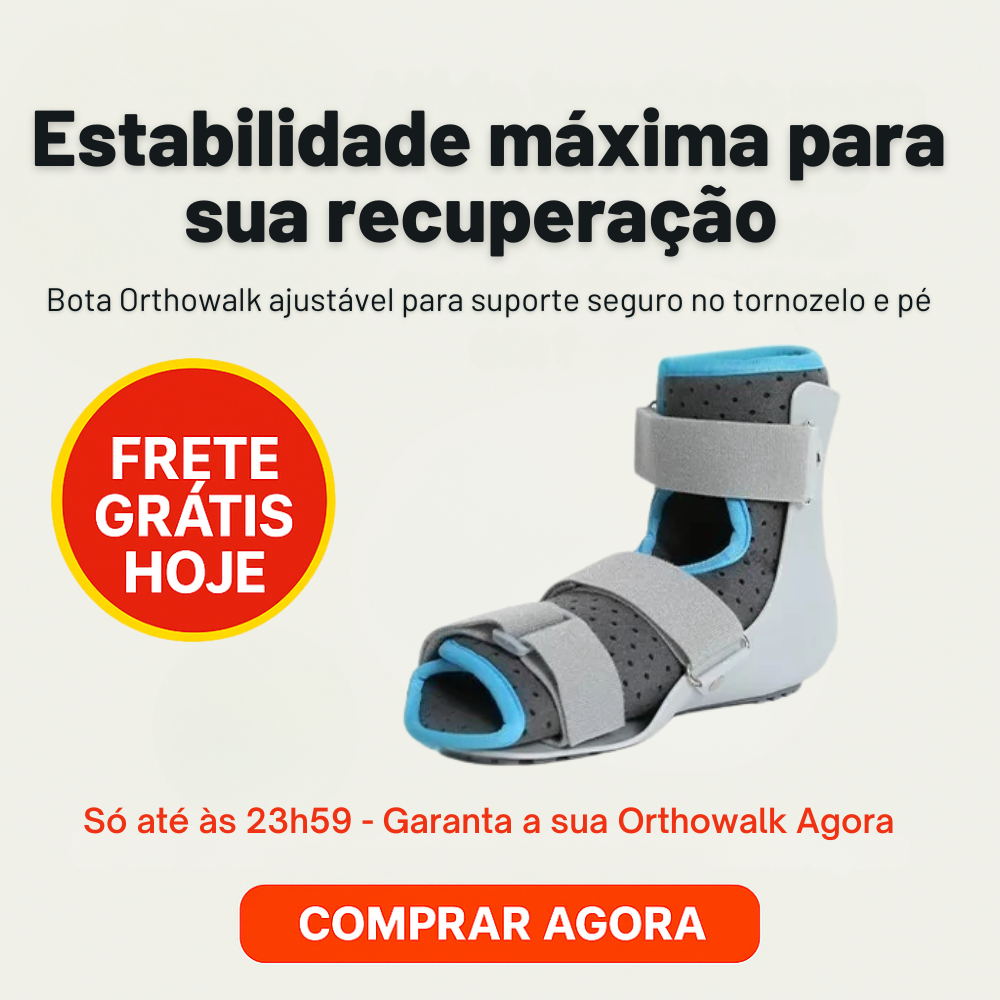 Bota Ortopédica Ajustável OrthoWalk – Estabilidade e Recuperação